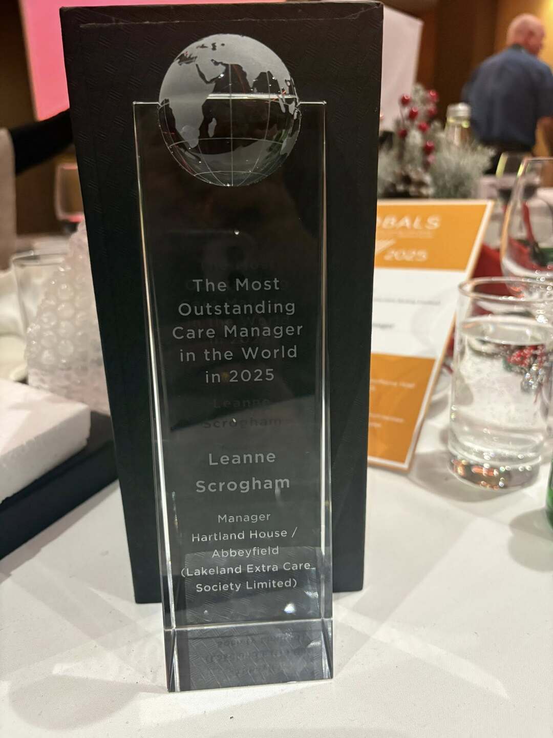 ​Hartland House Manager Leanne Scrogham Wins Global Award for Outstanding Care Leadership